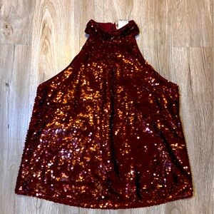 Ladies sequin top size lrg